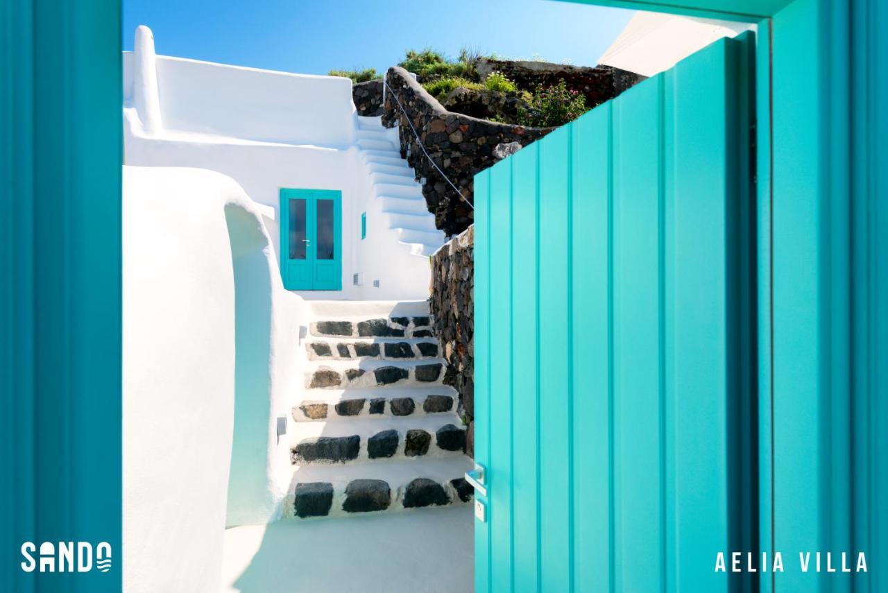 Sando Traditional Cave Villas With Jacuzzi And Sea View Vourvoúlos Exterior foto