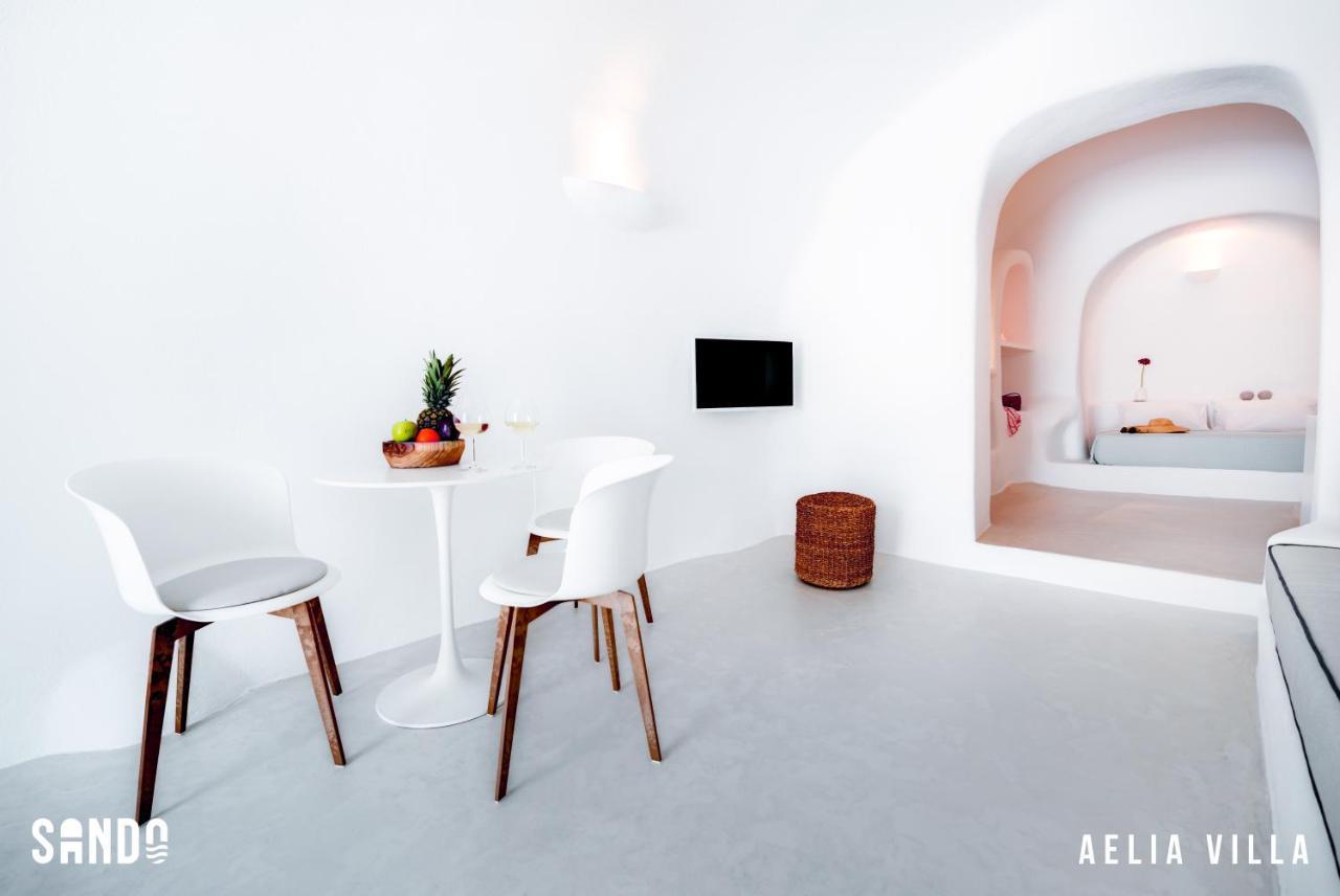 Sando Traditional Cave Villas With Jacuzzi And Sea View Vourvoúlos Exterior foto