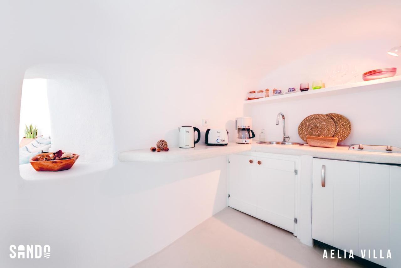 Sando Traditional Cave Villas With Jacuzzi And Sea View Vourvoúlos Exterior foto