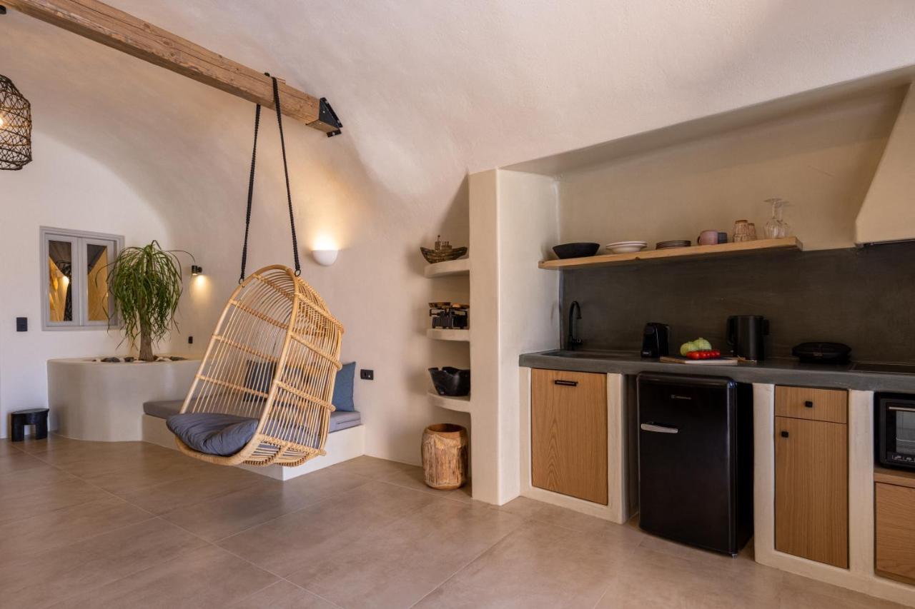 Sando Traditional Cave Villas With Jacuzzi And Sea View Vourvoúlos Exterior foto